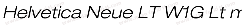 Helvetica Neue LT W1G Lt md字体转换